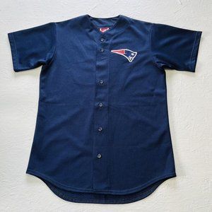 New England Patriots Jimmy # 11 NFL Players Button Down Jersey Shirt Mens Large.